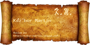 Kóbor Martin névjegykártya